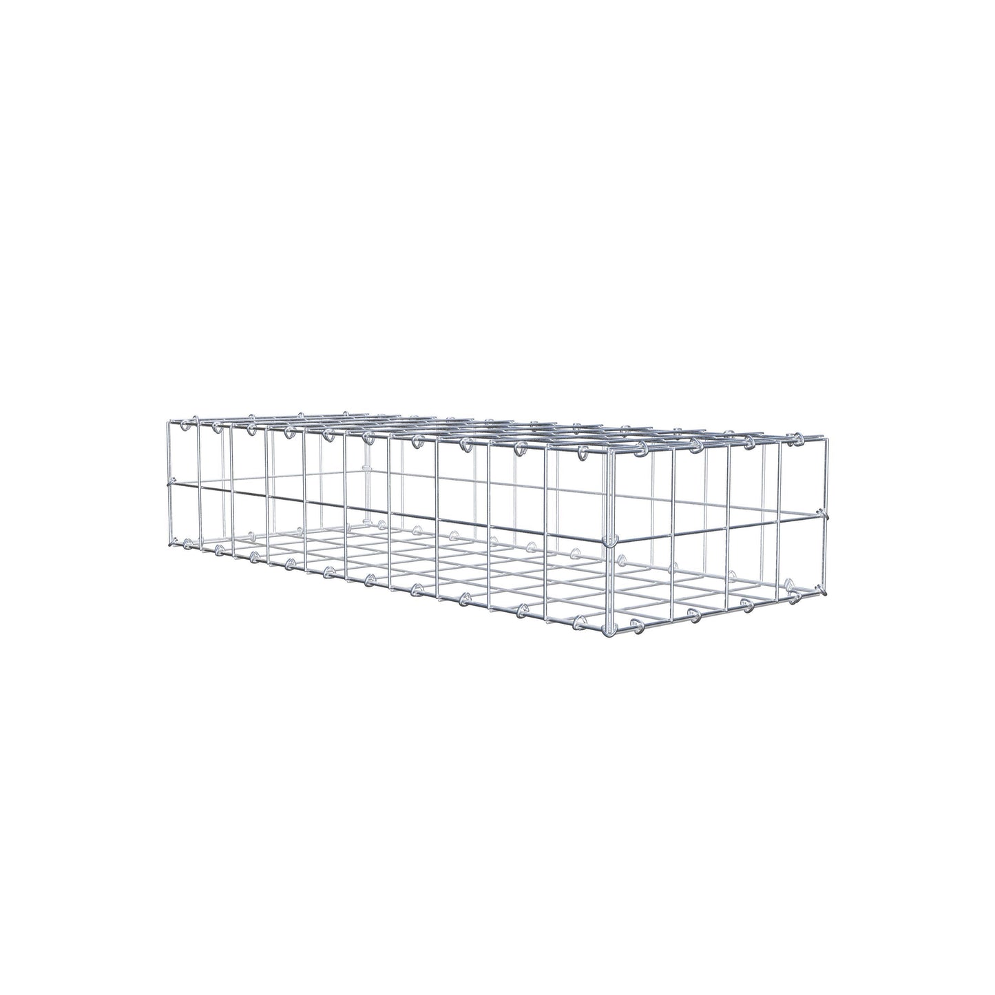 Gabion 100 cm x 20 cm x 40 cm (L x H x D), maskestørrelse 10 cm x 10 cm, C-ring