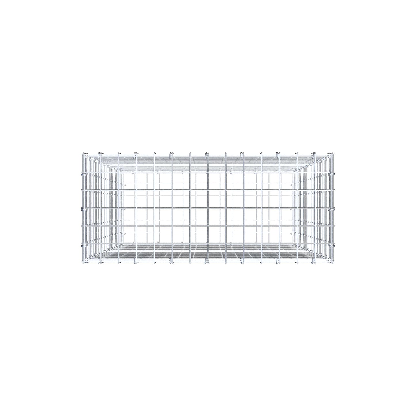 Schanskorf 100 cm x 70 cm x 30 cm (L x H x D), maaswijdte 5 cm x 5 cm, C-ring