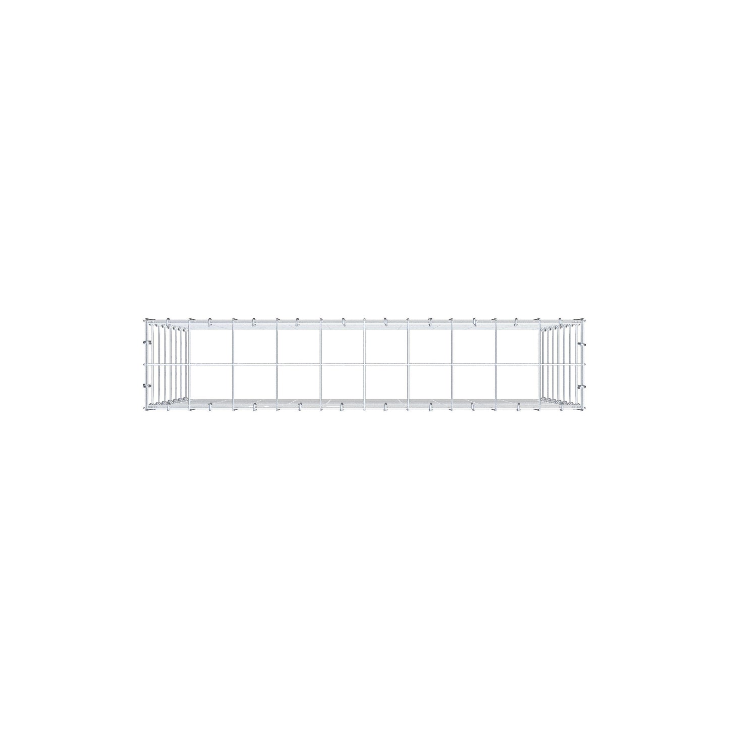 Type 3 oplegkorf 100 cm x 70 cm x 20 cm (L x H x D), maaswijdte 10 cm x 10 cm, C-ring