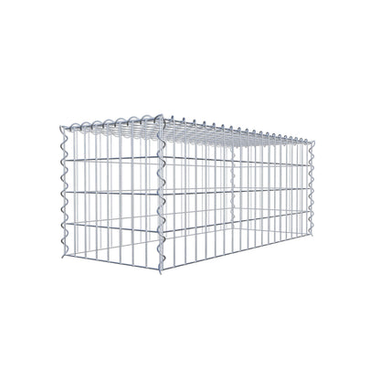 Add-on schanskorf type 3 100 cm x 40 cm x 40 cm (L x H x D), maaswijdte 5 cm x 10 cm, spiraalvormig