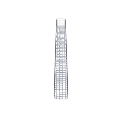 Schanskorfzuil, vierkant 22 cm x 22 cm, 230 cm hoog, MW 5 cm x 5 cm