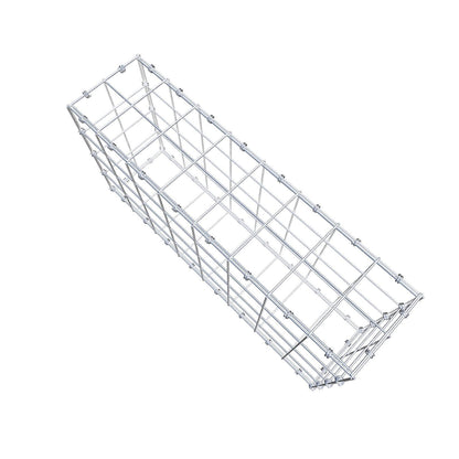 Schanskorf 80 cm x 40 cm x 20 cm (L x H x D), maaswijdte 10 x 10 cm, spiraalring