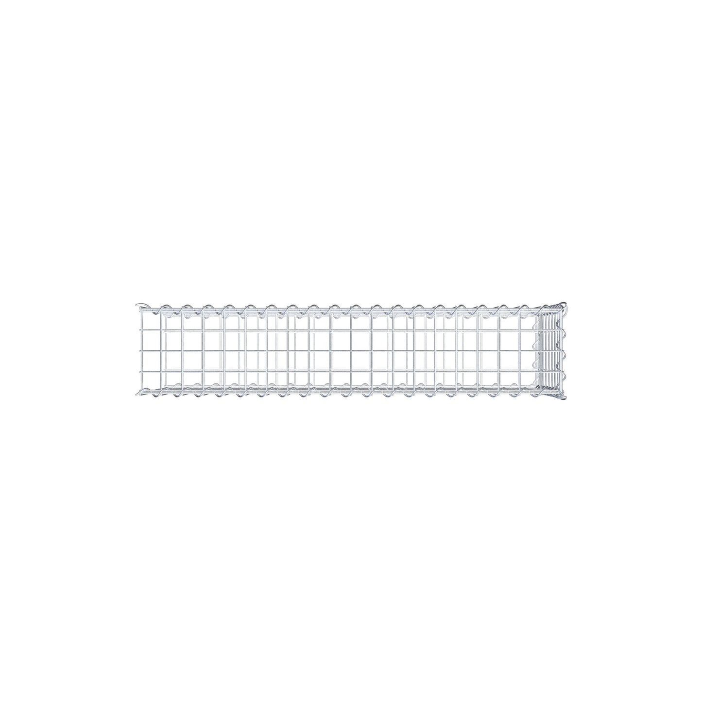 Gabbione aggiuntivo tipo 2 100 cm x 40 cm x 20 cm (L x H x P), maglia 5 cm x 5 cm, a spirale