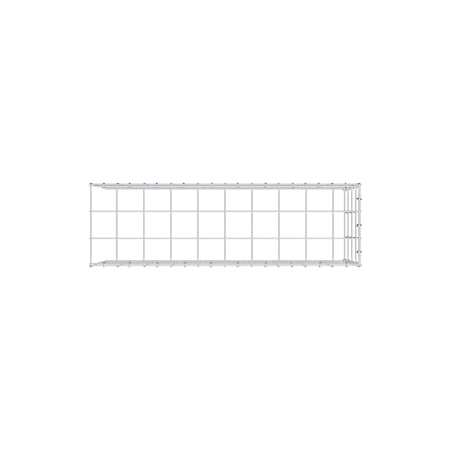 Fourche rapportée type 4 100 cm x 40 cm x 30 cm (L x H x P), mailles 10 cm x 10 cm, anneau C