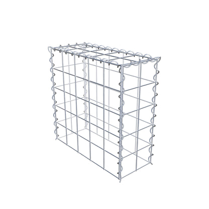 Extra gabion typ 3 50 cm x 50 cm x 20 cm (L x H x D), maskstorlek 10 cm x 10 cm, spiral