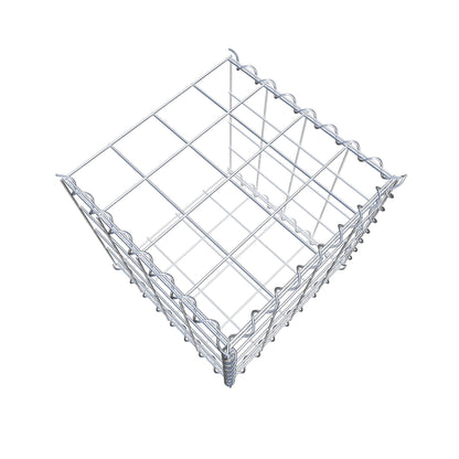 Add-on schanskorf type 2 40 cm x 40 cm x 40 cm (L x H x D), maaswijdte 10 cm x 10 cm, spiraal