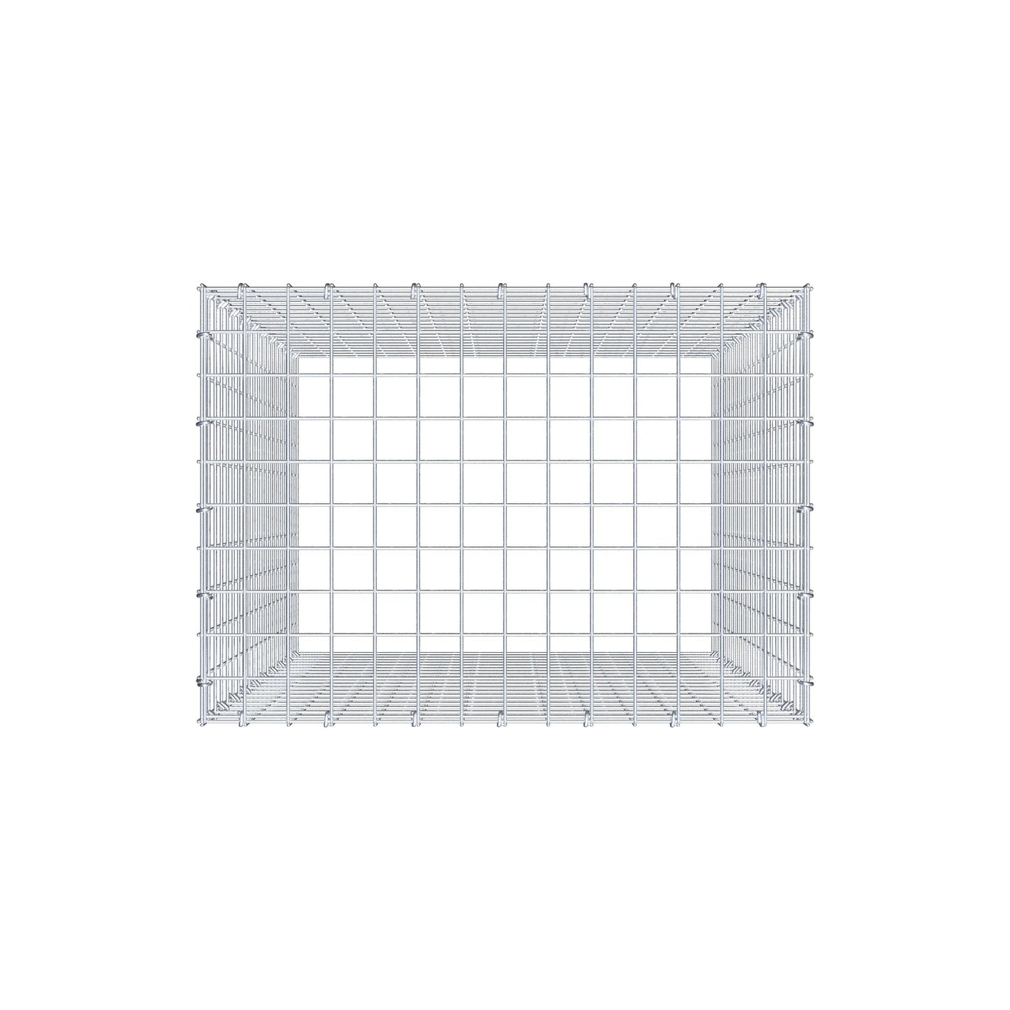 Type 3 oplegkorf 100 cm x 70 cm x 50 cm (L x H x D), maaswijdte 5 cm x 5 cm, C-ring