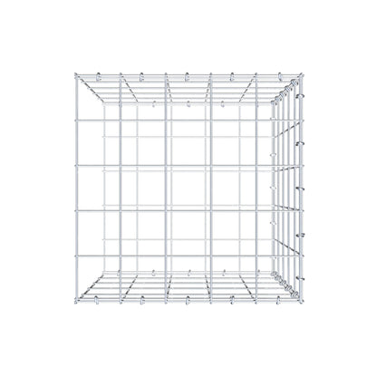 Monteret gabion type 2 50 cm x 50 cm x 50 cm (L x H x D), maskestørrelse 10 cm x 10 cm, C-ring