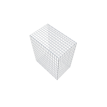 Monteret gabion type 2 100 cm x 80 cm x 50 cm, maskestørrelse 5 cm x 10 cm, C-ring