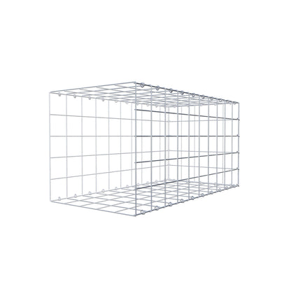 Monteret gabion type 2 100 cm x 50 cm x 50 cm (L x H x D), maskestørrelse 10 cm x 10 cm, C-ring