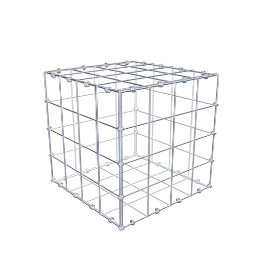 Schanskorf 40 cm x 40 cm x 40 cm (L x H x D), maaswijdte 10 x 10 cm, spiraalring