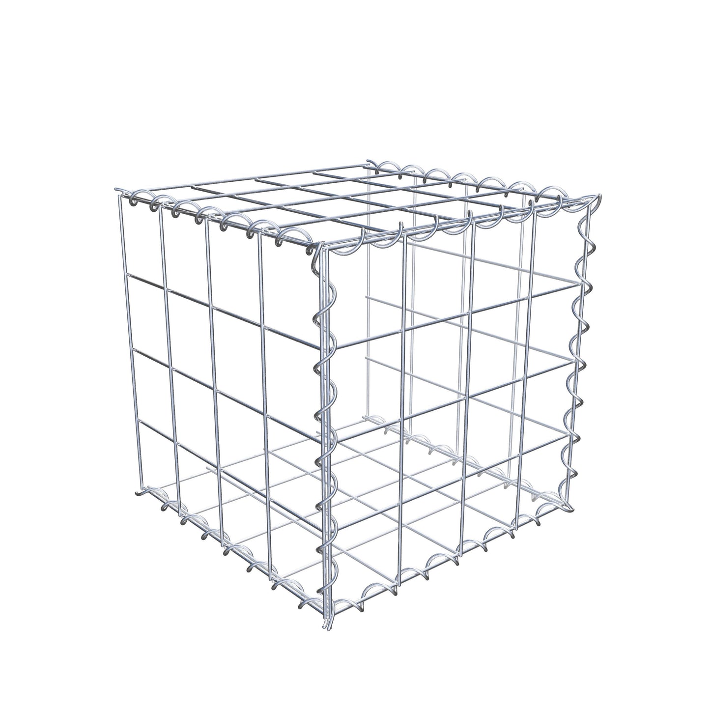 Add-on schanskorf type 2 40 cm x 40 cm x 40 cm (L x H x D), maaswijdte 10 cm x 10 cm, spiraal