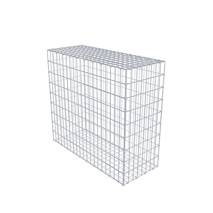 Gabion 100 cm x 90 cm x 40 cm (L x H x D), maskstorlek 5 cm x 10 cm, C-ring