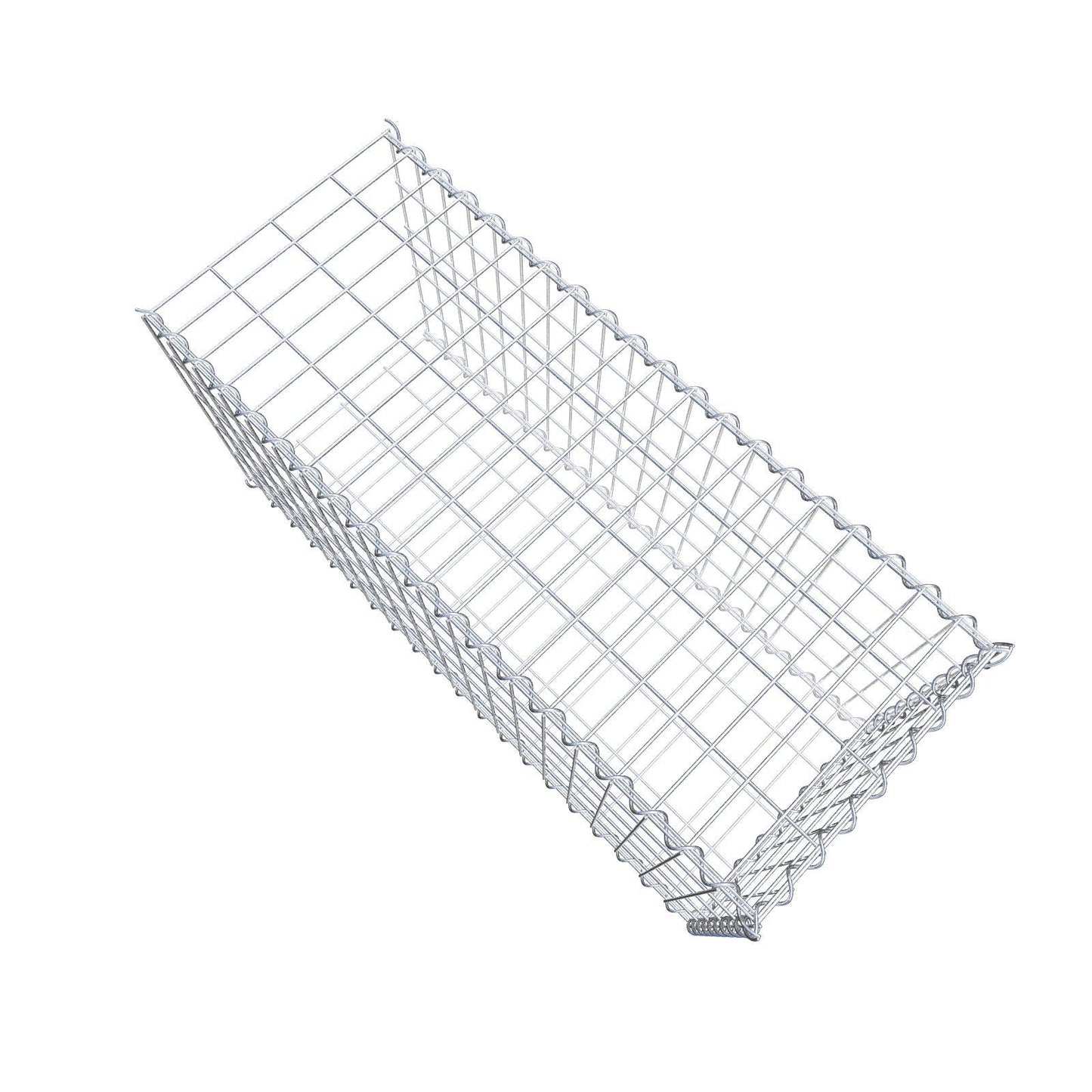 Opvokset gabion type 2 100 cm x 50 cm x 40 cm (L x H x D), maskestørrelse 5 cm x 10 cm, spiral