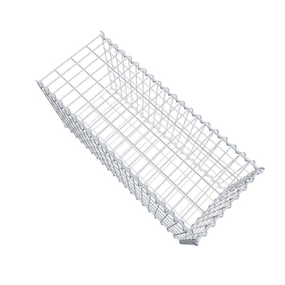 Opvokset gabion type 2 100 cm x 50 cm x 40 cm (L x H x D), maskestørrelse 5 cm x 10 cm, spiral