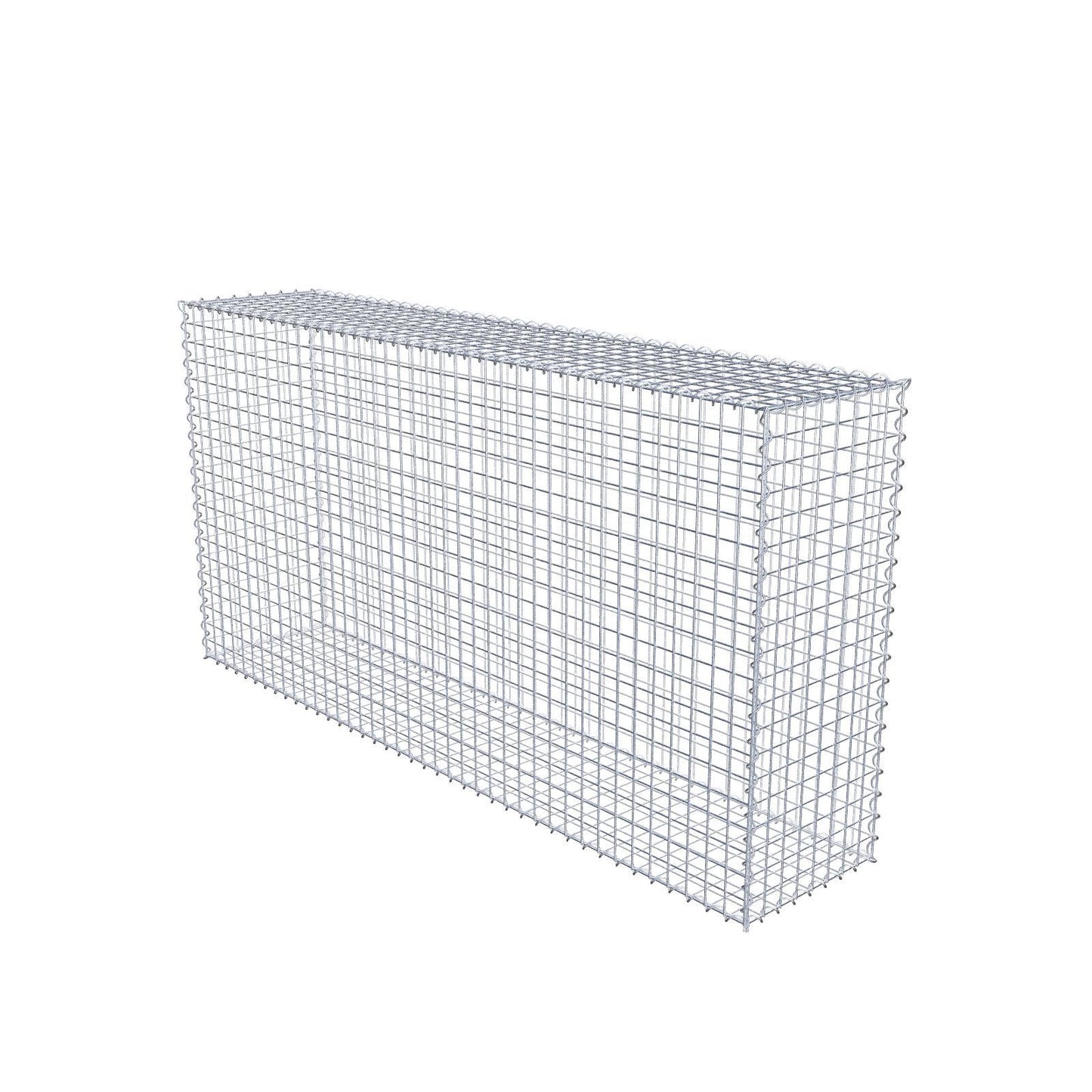 Schanskorf 200 cm x 100 cm x 40 cm (L x H x D), maaswijdte 5 cm x 5 cm, spiraalvormig