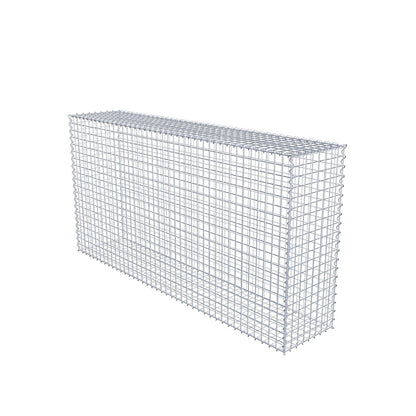 Schanskorf 200 cm x 100 cm x 40 cm (L x H x D), maaswijdte 5 cm x 5 cm, spiraalvormig