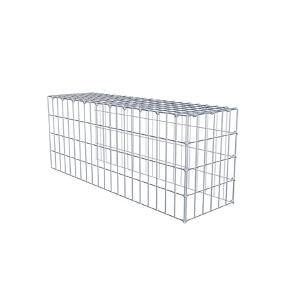 Fourche rapportée type 4 100 cm x 40 cm x 30 cm (L x H x P), mailles 5 cm x 10 cm, anneau C