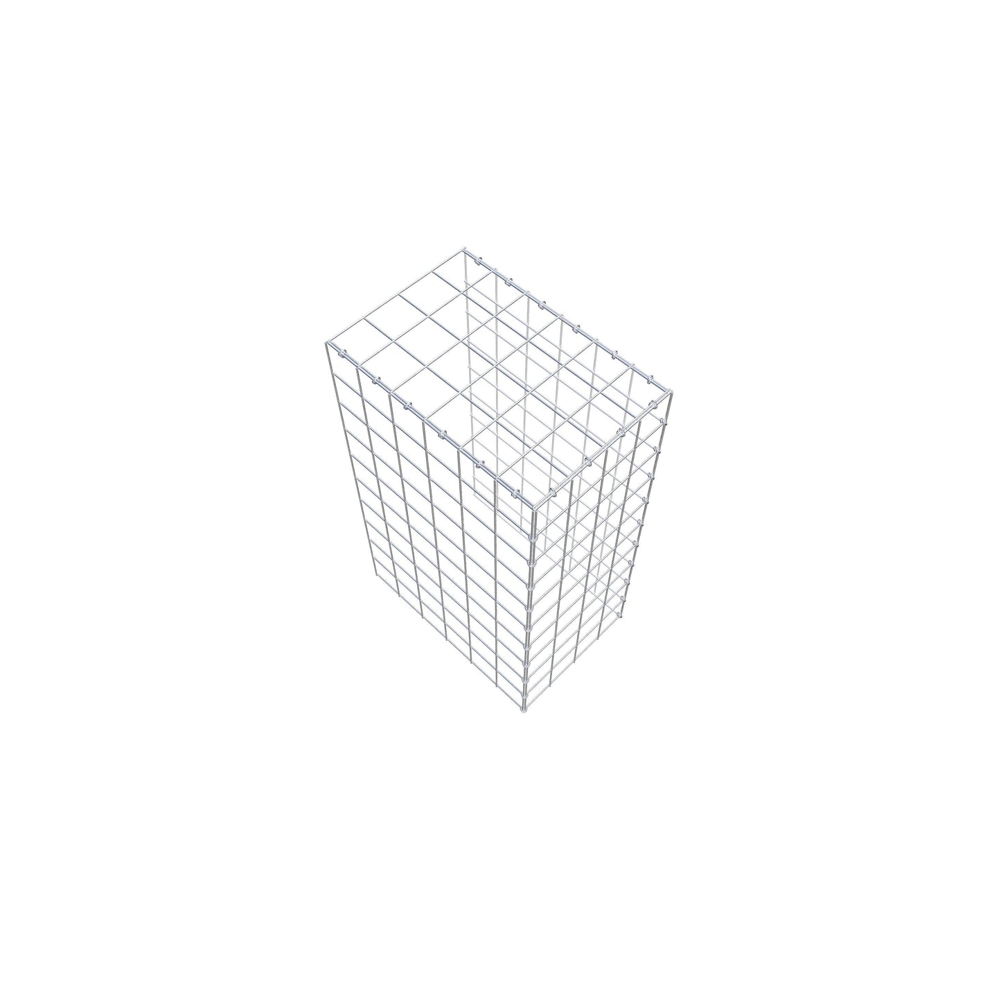Type 4 oplegkorf 100 cm x 60 cm x 40 cm (L x H x D), maaswijdte 10 cm x 10 cm, C-ring