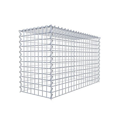 Add-on schanskorf type 3 100 cm x 60 cm x 40 cm (L x H x D), maaswijdte 5 cm x 5 cm, spiraalvormig