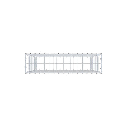 Gabion 100 cm x 80 cm x 20 cm (L x H x P), mailles 10 cm x 10 cm, anneau en C