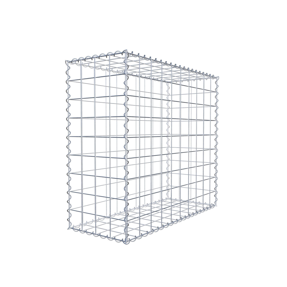 Gabbione 100 cm x 90 cm x 40 cm (L x H x P), maglia 10 cm x 10 cm, spirale
