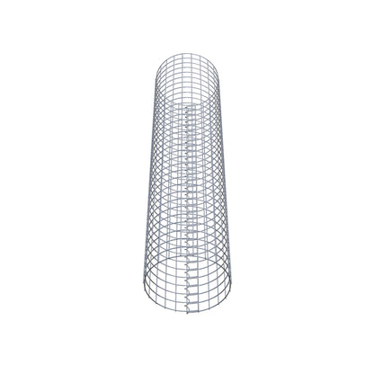 Colonne de gabion ronde 37 cm de diamètre, 160 cm de hauteur, mailles de 5 cm x 5 cm