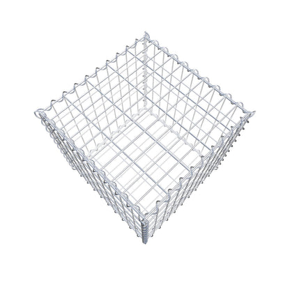 Schanskorf 50 cm x 50 cm x 50 cm (L x H x D), maaswijdte 5 cm x 10 cm, spiraal