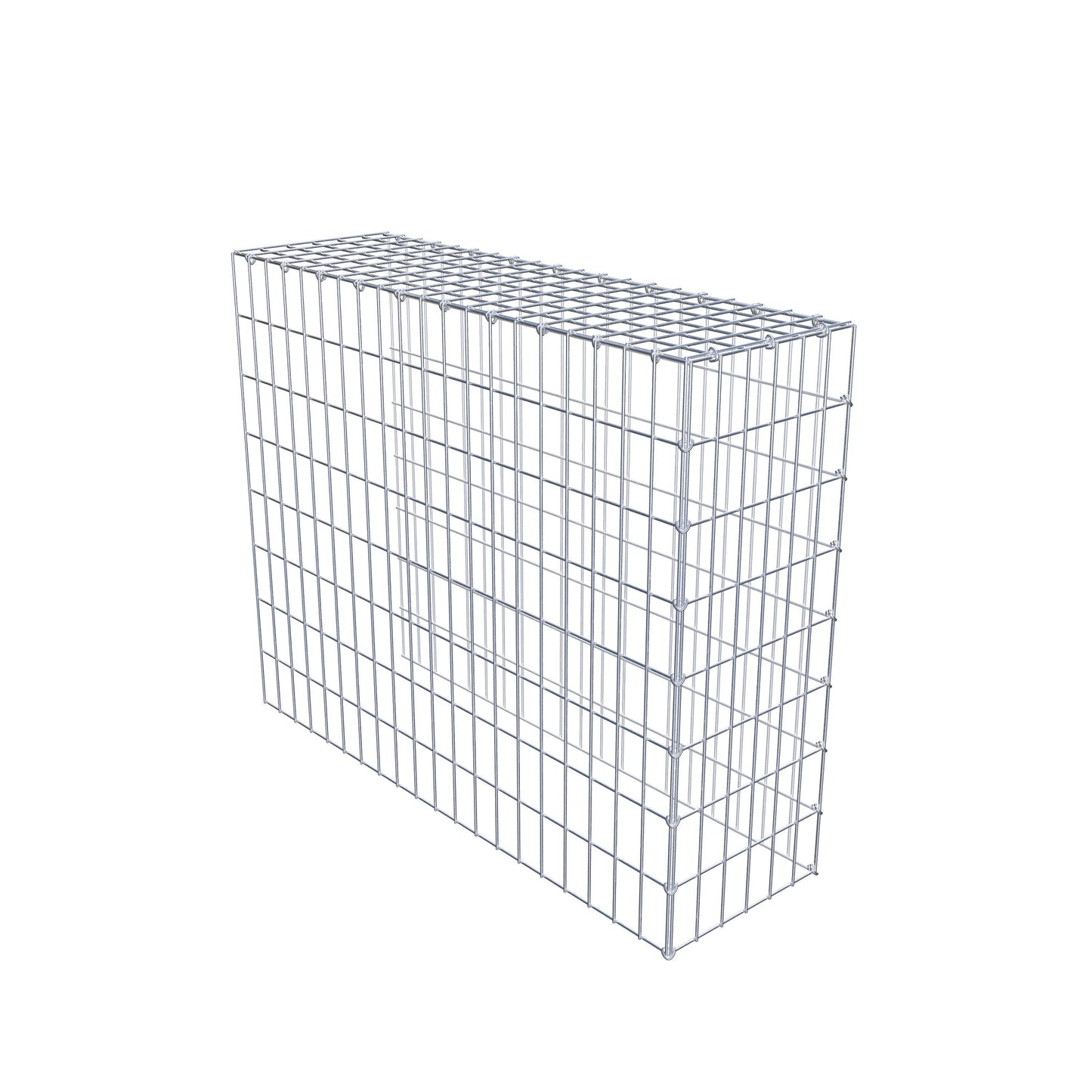 Gabbione aggiuntivo tipo 4 100 cm x 80 cm x 30 cm (L x H x P), maglia 5 cm x 10 cm, anello a C