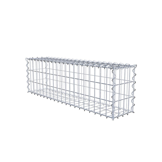 Set di 2 gabbioni 100 cm x 30 cm x 20 cm (L x A x P), maglia 5 x 10 cm, spirale