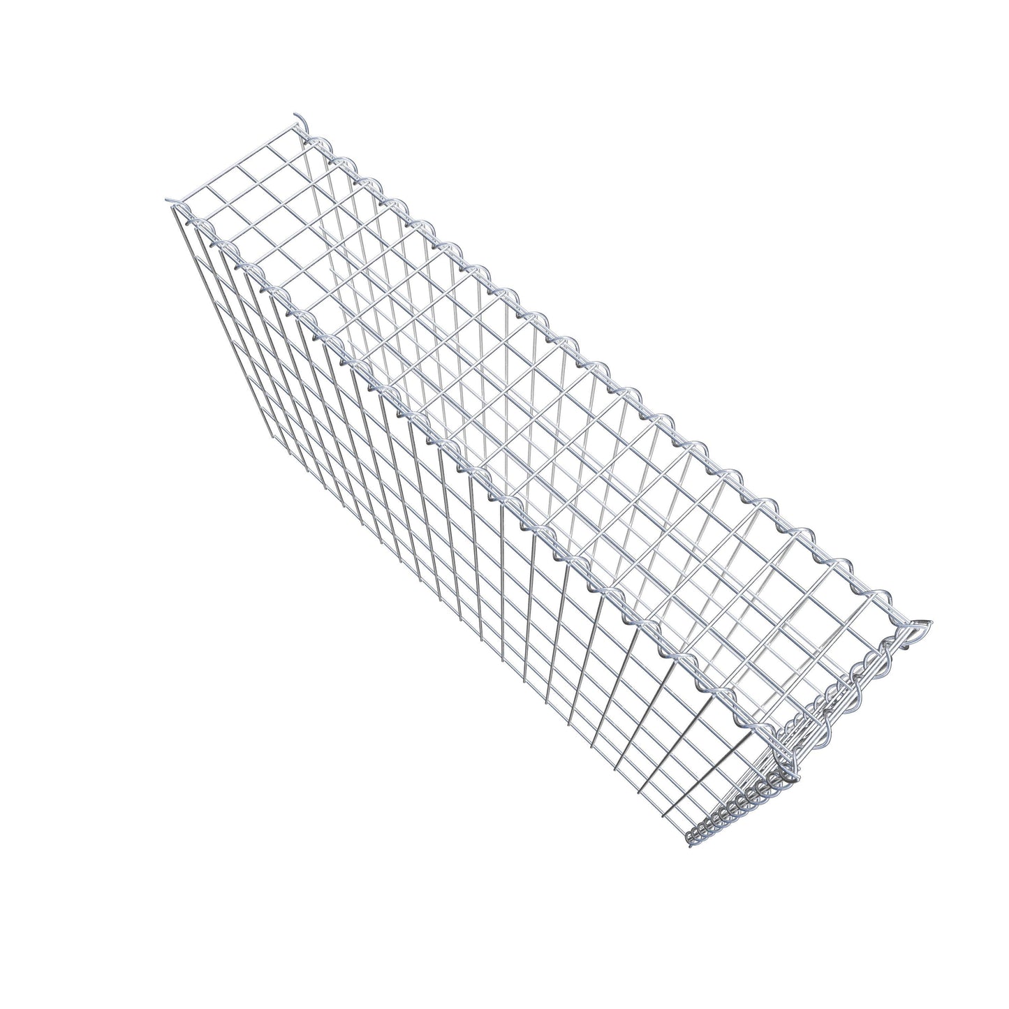 Add-on schanskorf type 4 100 cm x 60 cm x 20 cm (L x H x D), maaswijdte 5 cm x 10 cm, spiraalvormig