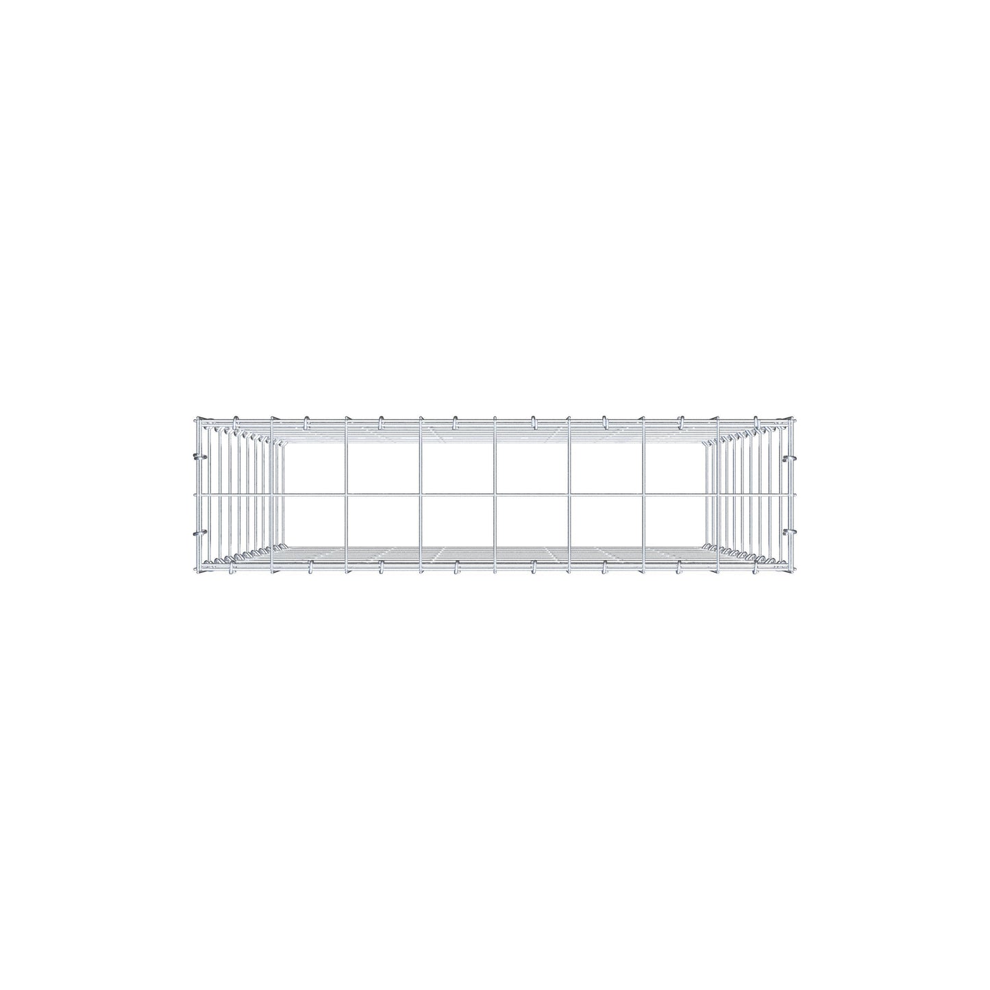 Anbaugabione Typ 3 100 cm x 80 cm x 20 cm (L x H x T), Maschenweite 10 cm x 10 cm, C-Ring