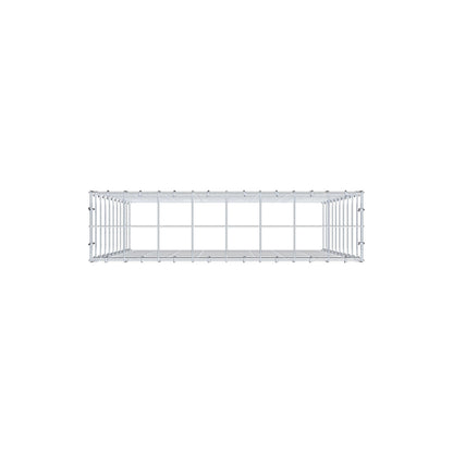 Anbaugabione Typ 3 100 cm x 80 cm x 20 cm (L x H x T), Maschenweite 10 cm x 10 cm, C-Ring