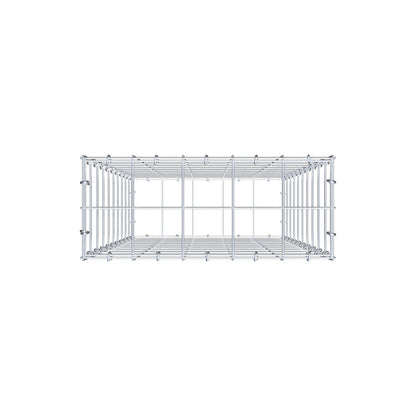 Schanskorf 100 cm x 50 cm x 20 cm (L x H x D), maaswijdte 10 cm x 10 cm, C-ring