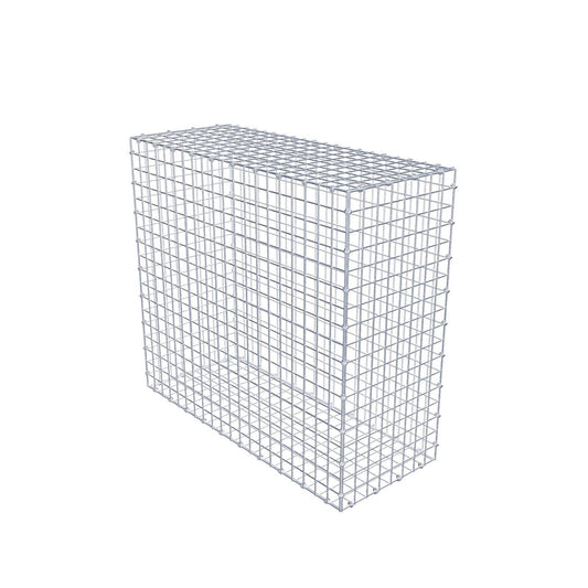 Gabion 100 cm x 90 cm x 40 cm (L x H x D), maskestørrelse 5 x 5 cm, spiralring