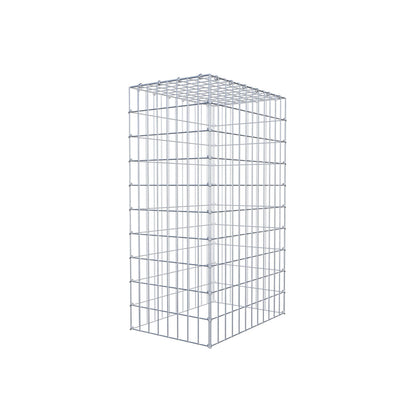 Gabbione aggiuntivo di tipo 3 100 cm x 60 cm x 40 cm (L x H x P), maglia 5 cm x 10 cm, anello a C