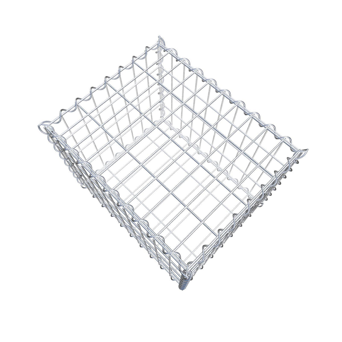 Gabion 50 cm x 40 cm x 40 cm (L x H x P), mailles 5 cm x 10 cm, spirale