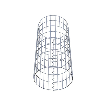 Gabionensäule rund 37 cm Durchmesser, 80 cm Höhe, Maschenweite 5 cm x 10 cm