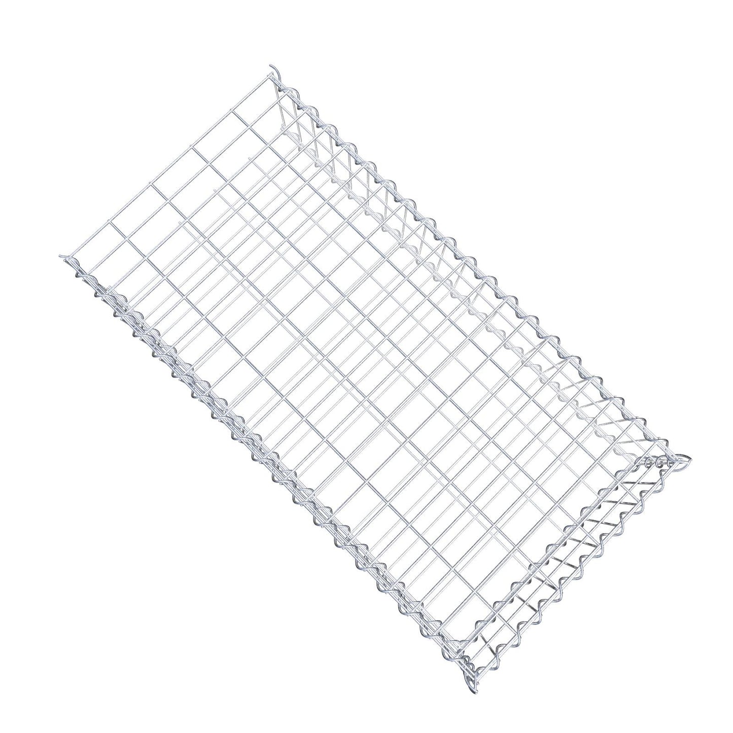 Aangegroeide schanskorf type 2 100 cm x 20 cm x 50 cm (L x H x D), maaswijdte 5 cm x 10 cm, spiraal