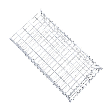 Aangegroeide schanskorf type 2 100 cm x 20 cm x 50 cm (L x H x D), maaswijdte 5 cm x 10 cm, spiraal