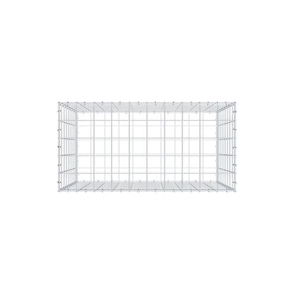 Schanskorf 100 cm x 80 cm x 50 cm (L x H x D), maaswijdte 10 cm x 10 cm, C-ring