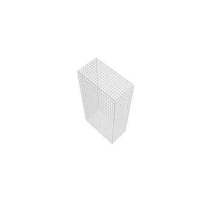 Gavión 200 cm x 100 cm x 50 cm (L x A x P), luz de malla 5 cm x 10 cm, anillo en C