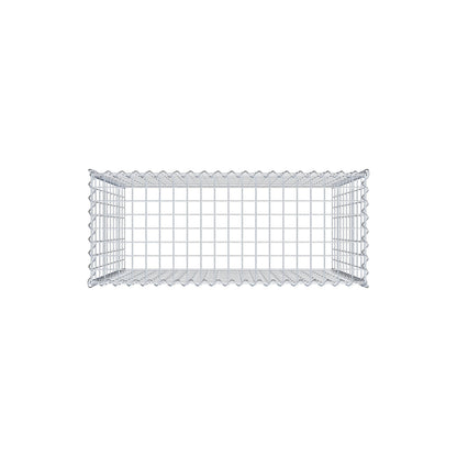 Gabbione aggiuntivo tipo 3 100 cm x 100 cm x 40 cm (L x H x P), dimensione maglia 5 cm x 10 cm, a spirale