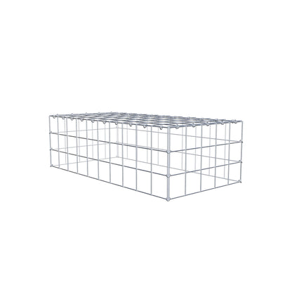 Fourche rapportée type 3 100 cm x 30 cm x 50 cm (L x H x P), mailles 10 cm x 10 cm, anneau C
