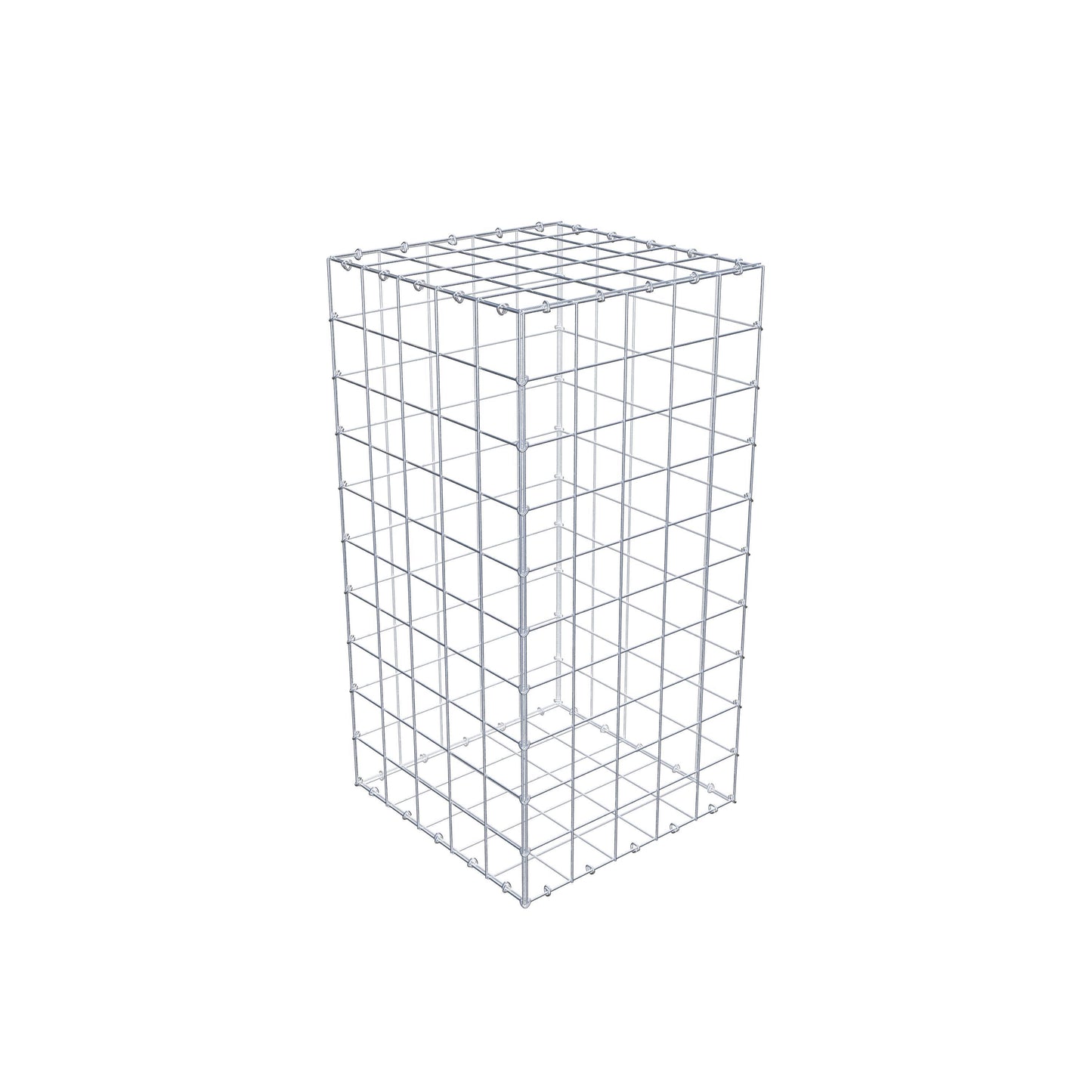 Gabion 100 cm x 50 cm x 50 cm (L x H x D), maskestørrelse 10 cm x 10 cm, C-ring