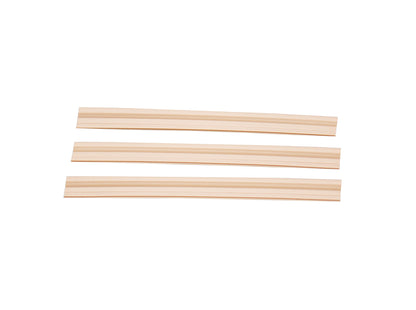 2x clips de fixation pour bande de protection visuelle beige MW 5 x 20 cm