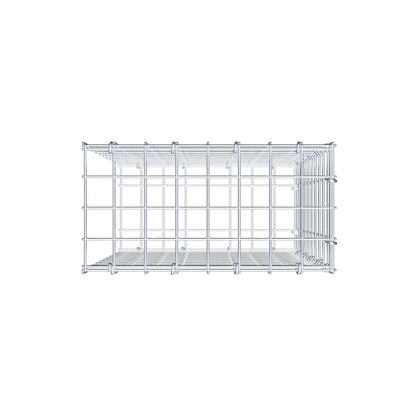 Mounted gabion type 2 50 cm x 40 cm x 20 cm (L x H x D), mesh size 5 cm x 5 cm, C-ring