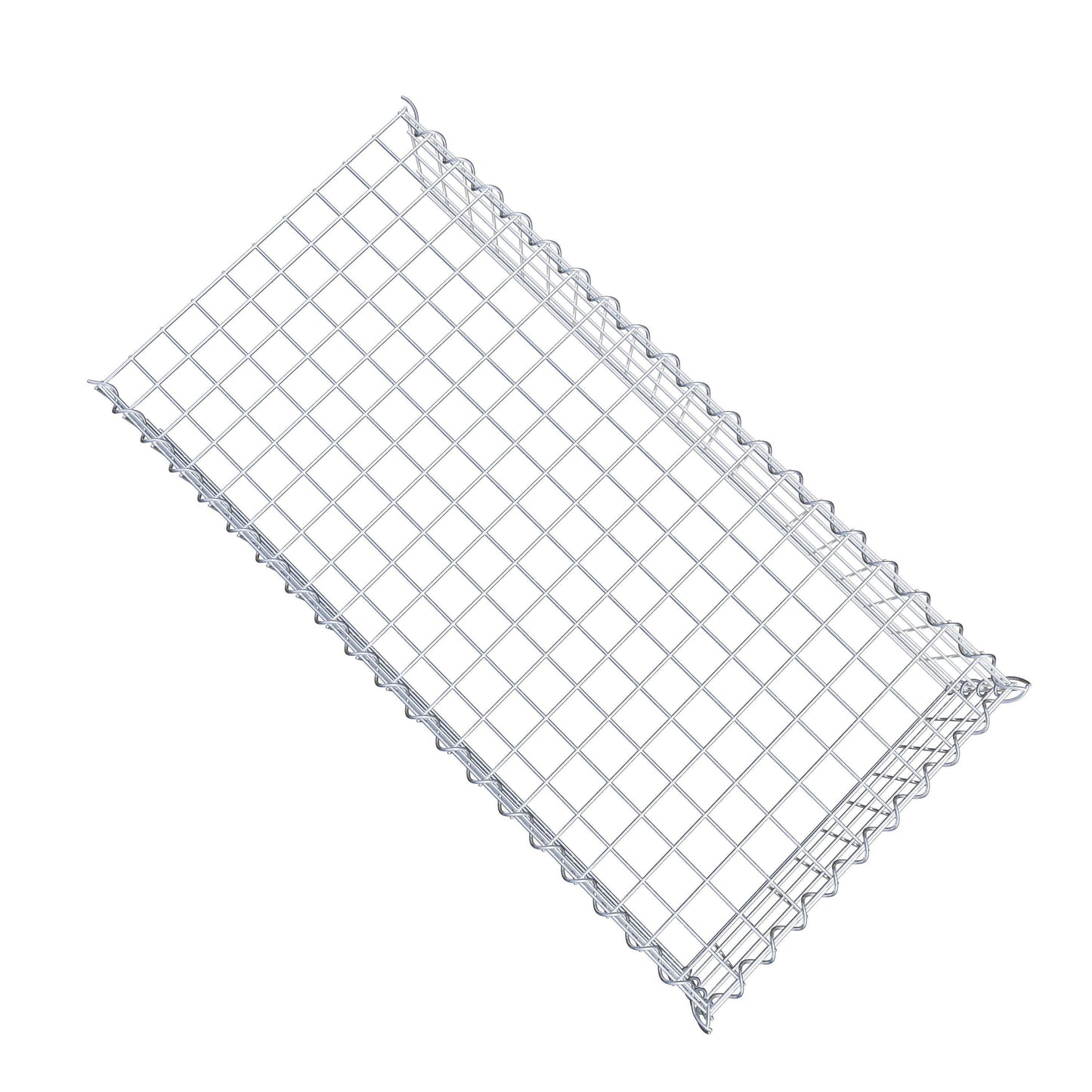 Gabião Tipo 4 100 cm x 20 cm x 50 cm (C x A x P), malhagem 5 cm x 5 cm, espiral