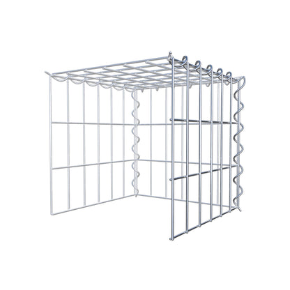 Gabião tipo 4 30 cm x 30 cm x 30 cm (C x A x P), malhagem 5 cm x 10 cm, espiral