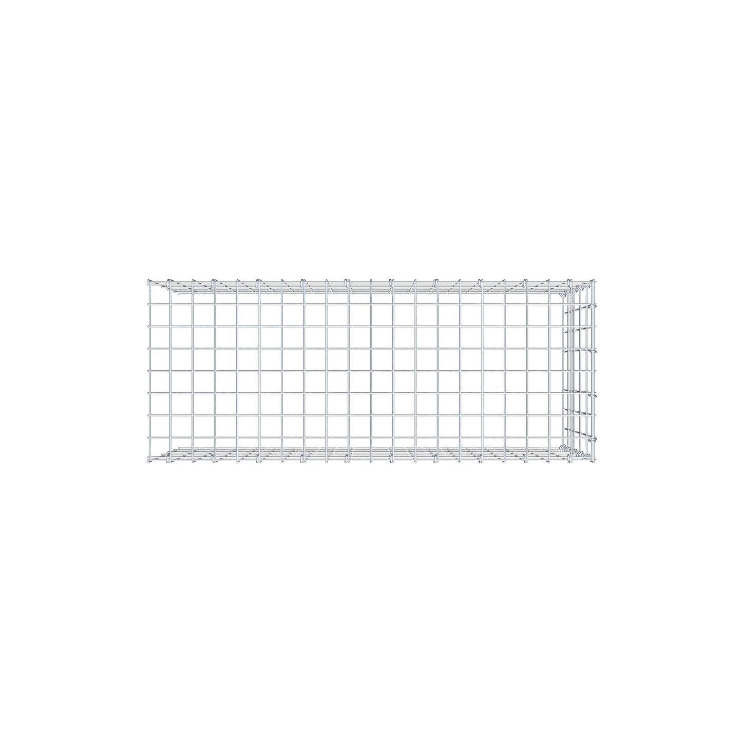 Gabião Tipo 4 100 cm x 50 cm x 40 cm (C x A x P), malhagem 5 cm x 10 cm, anel C